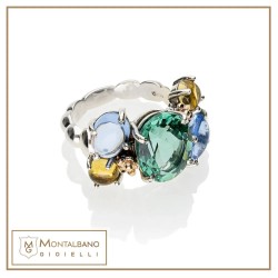 Anello Positano pietra ovale
